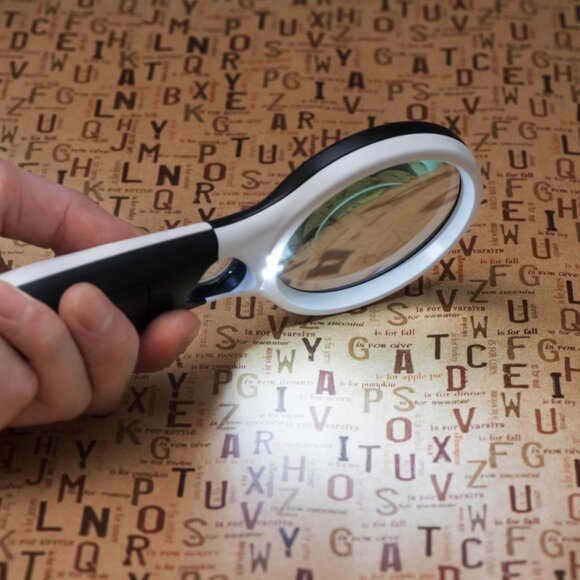 3 LED Light 45X Handheld Magnifier Reading Magnifying Glass Lens Jewelry Loupe - Picture 3 of 5